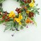 Artificial Spring Summer Wreath for Front Door Yellow Daisy Wreath with Olive Leaf,Eucalyptus Leaves for Front Door Indoor Outdoor Wall Porch Farmhouse Home Decor